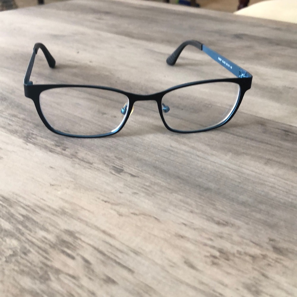 Two Toned Black and Blue Uber Glasses